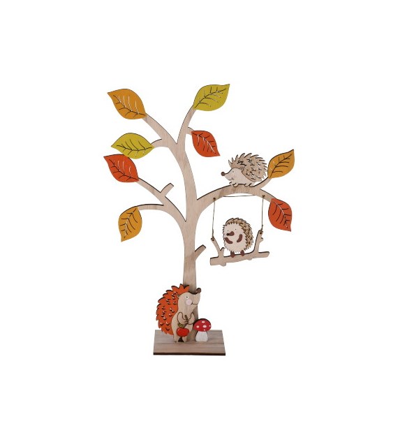 Drzewko drewniane, 39x26,5x7cm, mix kolorów