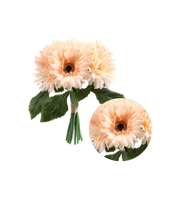 Bukiet 7 gerber, 27cm, jasny różowy