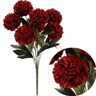 Bukiet 7 chryzantem, 42cm, bordo