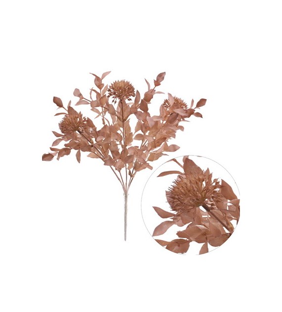 Gałązka traw, 35cm, ciemny różowy