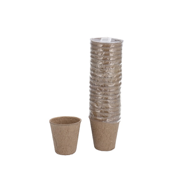 Doniczki torfowe - 20 szt. 
Wymiary: 6x6x6cm