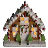 Domek piernikowy z poliryzenu 5LED, 16x10x17cm, kolor światła ciepły biały