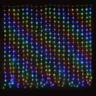 Kurtyna 400LED, 200x200cm, kolor światła RGB,  aplikacja, pilot, zewn.