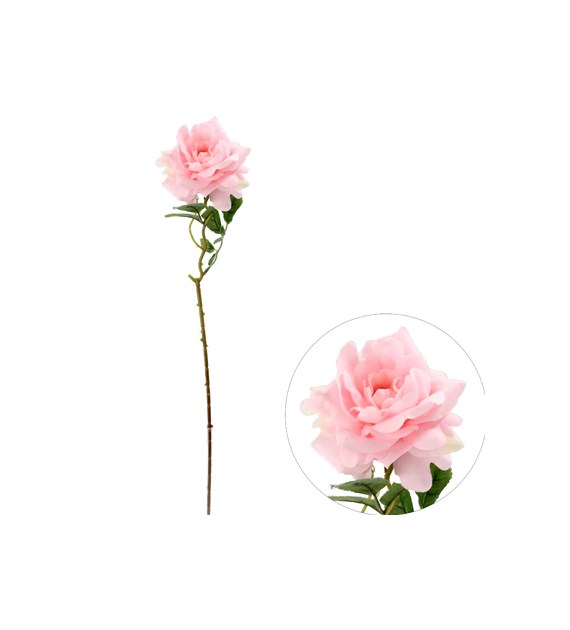 Róża z jakości real touch, 60cm, róż