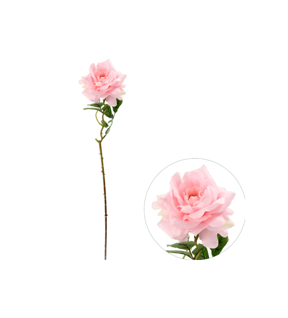 Róża z jakości real touch, 60cm, róż