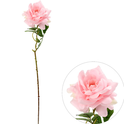 Róża z jakości real touch, 60cm, róż