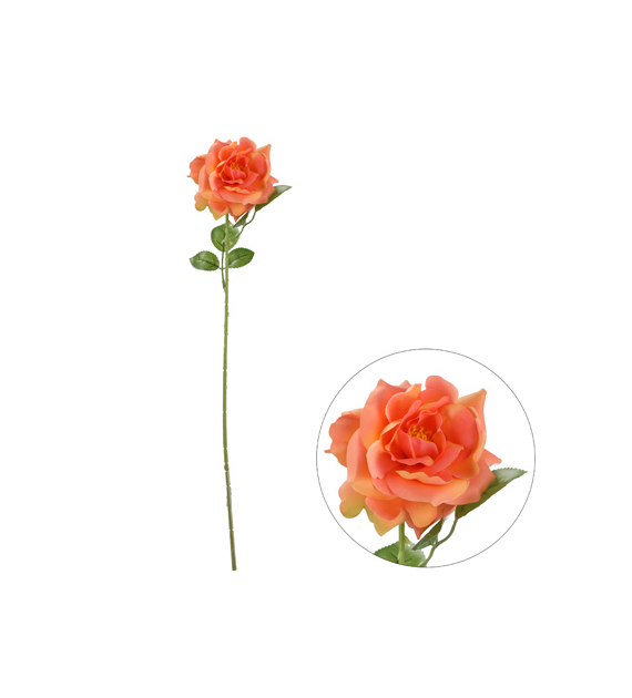 Róża z jakości real touch, 60cm, herbaciany