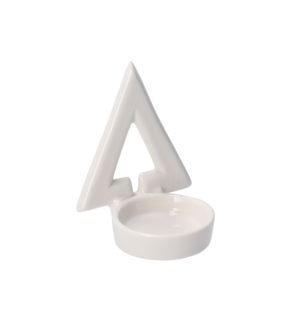 Choinka z ceramiki na tealight, 8,5cm, biały, do postawienia