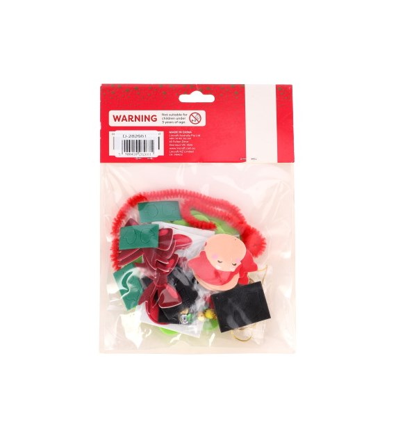 Zestaw DIY-  zawieszka ze świętym mokołajem 12cm, do powieszenia