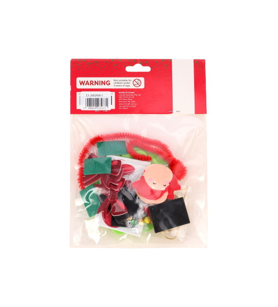 Zestaw DIY-  zawieszka ze świętym mokołajem 12cm, do powieszenia