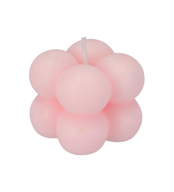 Bubble świeczka, mała, 3,5x3,5x3,5cm, biała