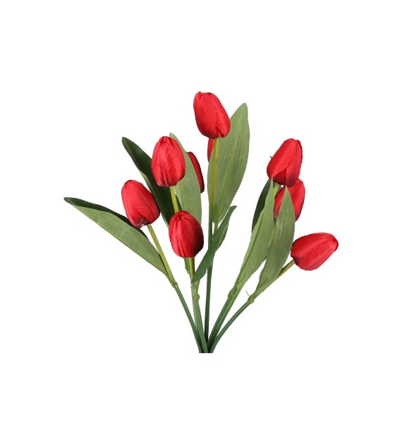 Bukiet 9 tulipanów, wys 42cm, miks kolorów