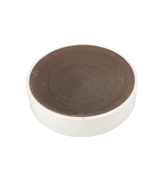 Drapak dla kota, okrągły, 11x50x50cm, biały