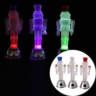 Figurka LED dziadek do orzechów 5x5x15cm, RGB, na baterie, wew.