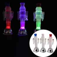 Figurka LED dziadek do orzechów 5x5x15cm, RGB, na baterie, wew.