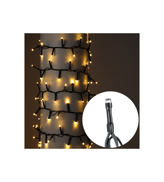 Girlanda 500LED + timer, ciepły biały, zew.