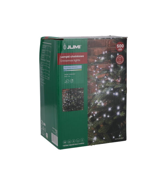 Girlanda 500LED + timer, zimny biały, zew.