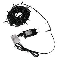 Girlanda 180LED, timer, kontroler 8 funkcji, zimny biały, zew.
