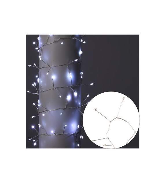 Girlanda 100 LED, zimny biały 180 cm, na baterie 3xAA, wew.