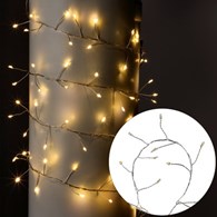 Girlanda 100 LED, ciepły biały 180 cm, na baterie 3xAA, wew.