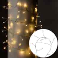 Girlanda 100 LED, ciepły biały 180 cm, na baterie 3xAA, wew.