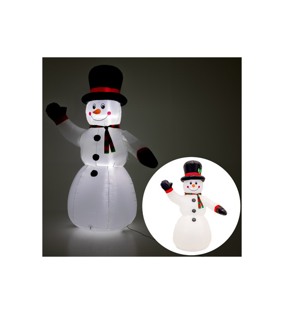 Nadmuchiwany bałwan 180cm, 2LED białe, zew.