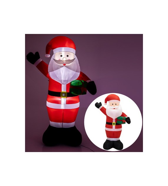 Nadmuchiwany Mikołaj 250cm, 2LED białe, zew.