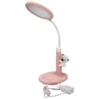 Różowa lampka LED dziecięca z misiem, 9W