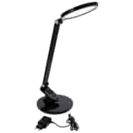 Czarna lampka LED z wyświetlaczem, 9W