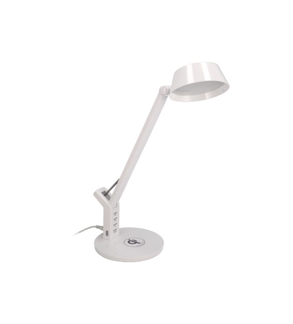 Biała lampka biurkowa LED 8W