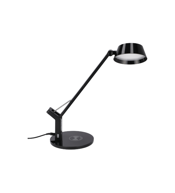 Czarna lampka biurkowa LED 8W