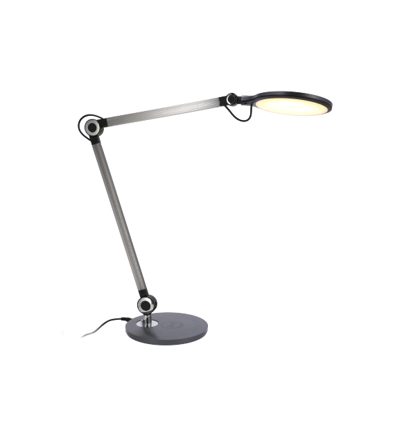 Czarna lampka biurkowa LED, 9W