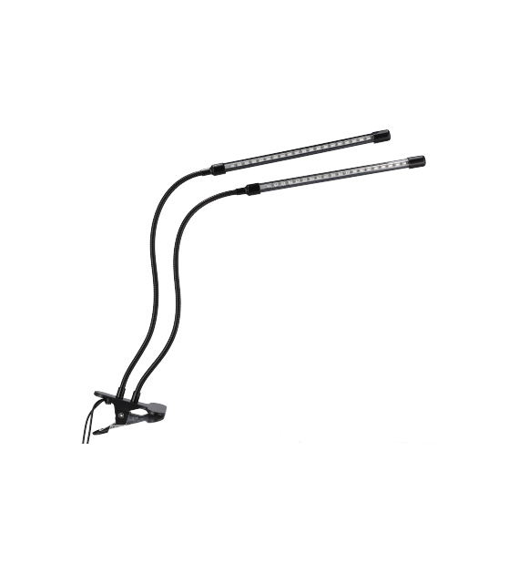 Uniwersalna lampa do roślin z dwoma panelami świetlnymi, na USB bez zasilacza
