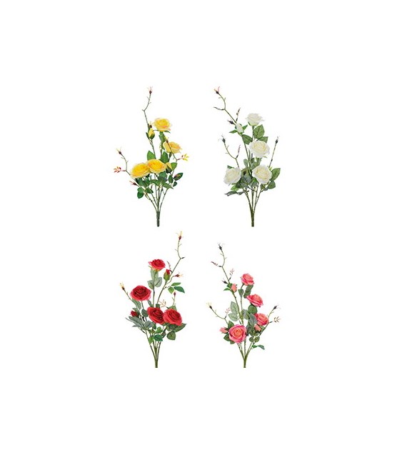 Gałązka jesiennych liści dębu, 2szt, 50cm, ciemny zielony