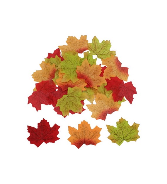 Dekoracyjne liście klonu, zestaw 30szt