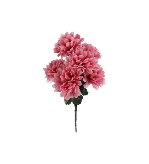 Bukiet 6 chryzantem, 36 cm, różowy