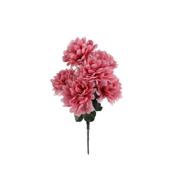 Bukiet 6 chryzantem, 36 cm, różowy