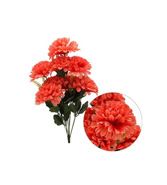 Bukiet 10 chryzantem, 54 cm, łososiowy
