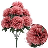 Bukiet 9 chryzantem premium, 60cm, łososiowy