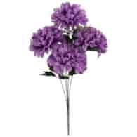 Bukiet 5 chryzantem, 53 cm, fioletowy