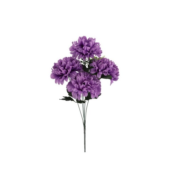 Bukiet 5 chryzantem, 53 cm, fioletowy