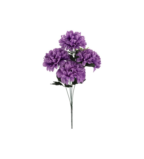 Bukiet 5 chryzantem, 53 cm, fioletowy