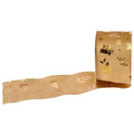Wstążka 6.3cmx270cm, biały w śnieżynki