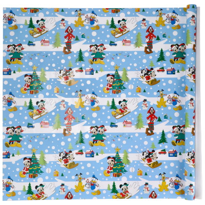 Papier do pakowania 60g/m2, 70x200cm licencja - Micky i Minnie