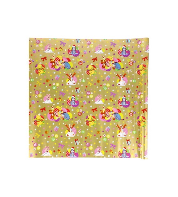 Papier do pakowania 60g/m2, 70x200cm licencja - Kubuś Puchatek