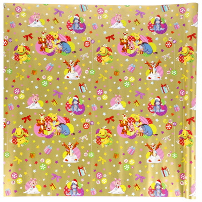 Papier do pakowania 60g/m2, 70x200cm licencja - Kubuś Puchatek