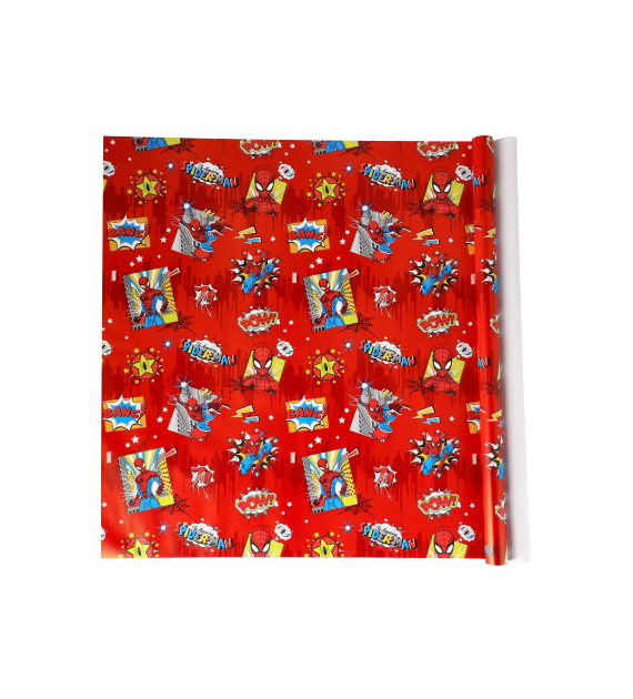 Papier do pakowania 60g/m2, 70x200cm licencja - Spider Man