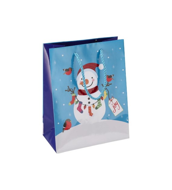 Torebka średnia, laminat błyszczący 128g/m2, 23 cm, sznurek