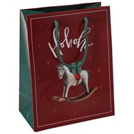 Torebka średnia, laminat błyszczący 128g/m2, 23 cm, sznurek
