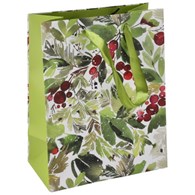 Torebka średnia, laminat matowy 157g/m2, 23 cm, wstążka